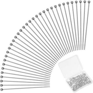 Uxcell 400Pcs Flat Head Pins for Jewelry Making 60mm Brass Flat Head Pins  Jewelry Head Pins 20 Gauge Dark Gray