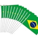 thumbnail image 5 of 10 Pcs/pack Brazil Flag 21x14 Cm Polyester Tangan Melambaikan Bendera Brasil Bendera Tiang Bendera Negara Banner Dengan Plastik, 5 of 5