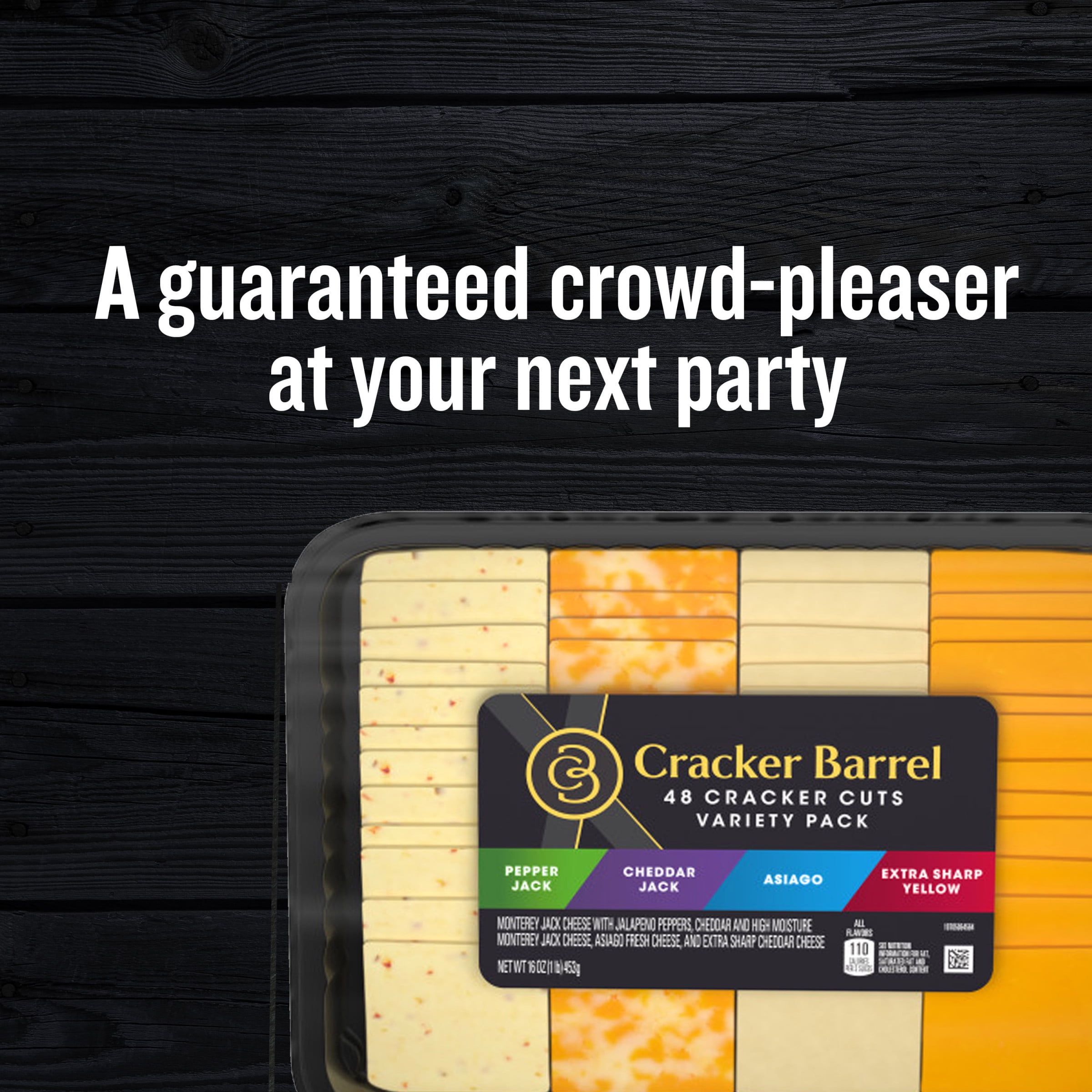 Buy Cracker Barrel Cracker Cuts Pepper Jack, Cheddar Jack, Asiago