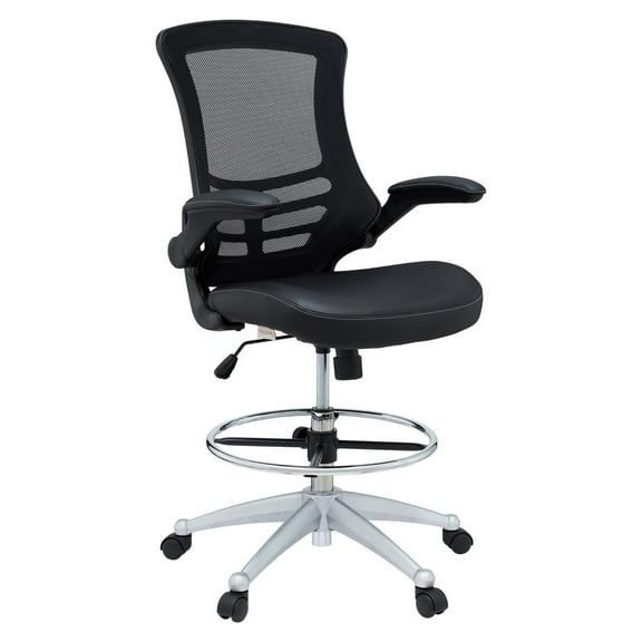 Ergode Attainment Vinyl Drafting Chair - Black