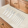 thumbnail image 5 of Unique Bargains 10 Pcs Convenient Makeup Brush Set for Business Travel White Artificial Fiber Wool Plastic, 5 of 5
