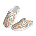 thumbnail image 2 of Lsque Simple Drawing Pattern Womens Comfort Cotton on Scuff With Memory Foam and Anti-skid Sole Slipper-39/40, 2 of 7