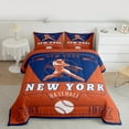 thumbnail image 2 of jejeloiu Baseball Game Bedding Comforter Set,Sport City Twin Comforter Sets,New York Bedding Set For Boys Teens,Ultra Soft Home Decor Reversible,2-Piece, 2 of 8