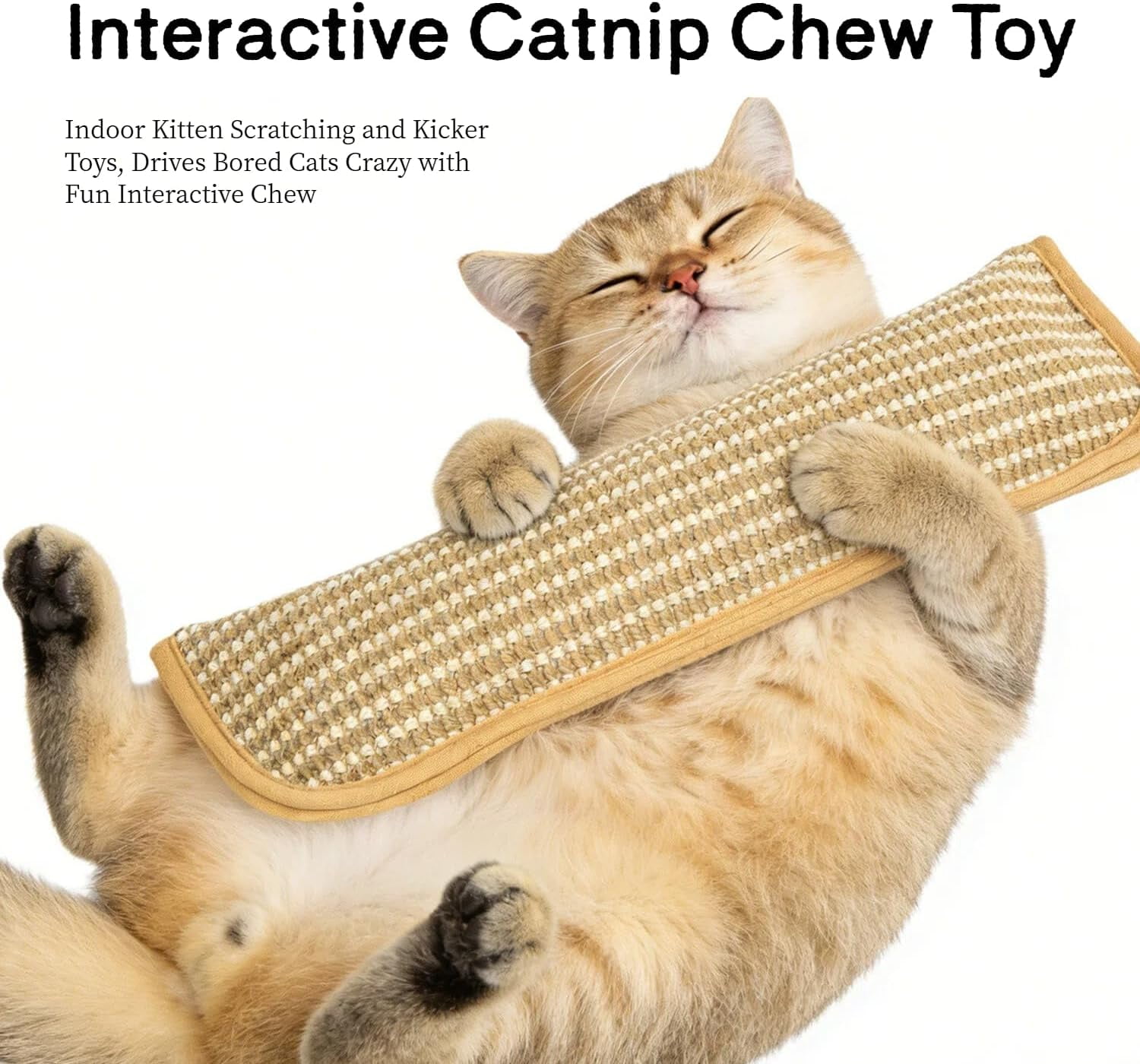2026 New Interactive Catnip Toy for Indoor Cats - Catnip Pillow Kicker & Scratching Chew Toy, Fun Interactive Play to Relieve Cat Boredom(XX-Large*2)