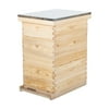 20 Deep Frame & 10 Medium Frame w/ 3 Brood Boxes Hive Frame/Bee Hive Frame/Beehive Frames w/ Metal Roof for Beekeeping