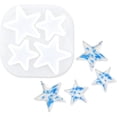 thumbnail image 1 of Molde de silicona en forma de estrella, dijes de pentagrama reutilizables, Molde de resina epoxi, molde de fundición antiadherente para fabricación de joyas, 1 of 5