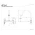thumbnail image 2 of Kingston Brass KB790AC 8-Inch Centerset Kitchen Faucet, Polished Chrome, 2 of 2