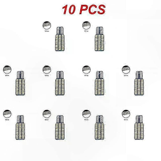 High Brightness T10 W5W 3014 SMD LED Bulbs, Error-Free Canbus, Ice Blue & Warm White 4000K-6000K, Side Marker Replacement for Cars