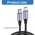thumbnail image 5 of USB C to USB 5Pin Cable Type C Nylon Braided Wire Support 2.4A Fast Charging, 5 of 17