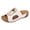 White, variant on Modisza Open Toe Wedge Heel Sandals for Women Comfortable Walking Slides with Arch Support Hollow Out Slip on Summer Shoes Black size 6