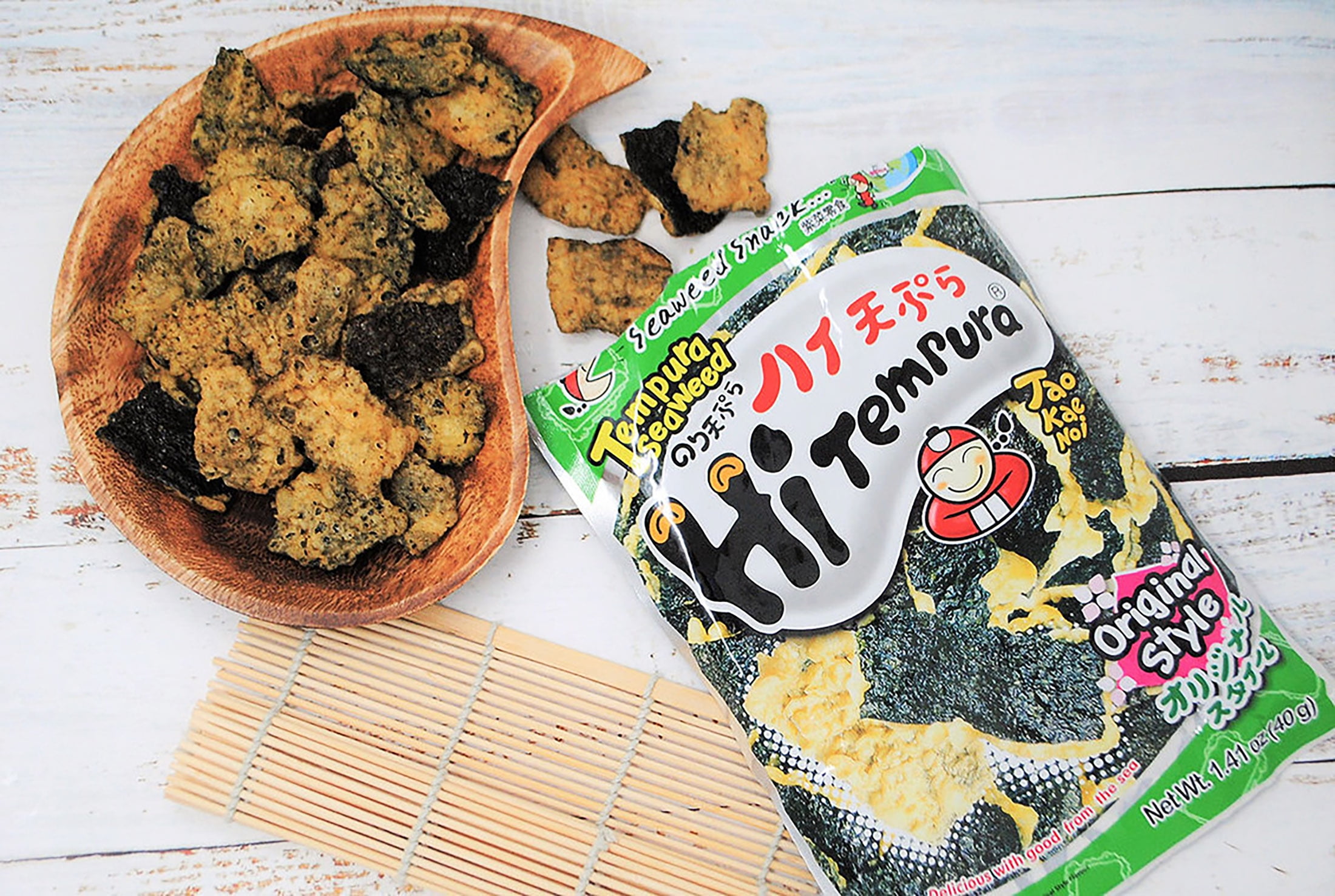 Tao Kae Noi Original Style Hi Tempura Seaweed Chips, 1.41 oz, 1 Count