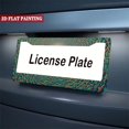 thumbnail image 5 of 2Packs License Plate Frames with Green and Orange Forest Pattern Includes Screws & Caps Full Accessories Included Size 6.3x12.2inch(16x31cm), 5 of 8