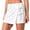 White, variant on Cargo Bermuda Shorts for Women's Linen Skort with Side Tie, Front Wrap Mini Skirt Shorts, Summer High Waist Short Pants for Beach Vacation Wear Gray M