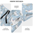 thumbnail image 6 of Men’s Sleep Shorts Relaxed Fit Lounge Pants with Pockets Mens Pajama Loungewear Home Wear Comfort Small Geese and Daisies Large, 6 of 7