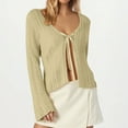 thumbnail image 2 of Women's Lace Up Knitted Cardigan With Hollow Out Design For Sun Cardigan Sweaters for Women, 2 of 2