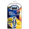 Gillette Fusion Proglide, Manual Razor, Green Bay Packers, 1ea