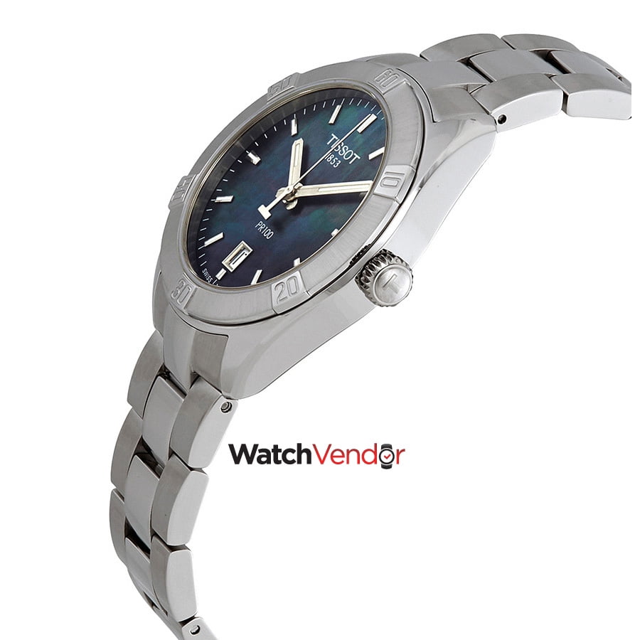 tissot pr100 mother of pearl