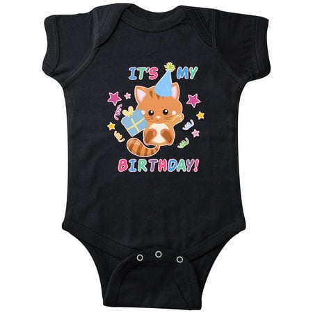 

Inktastic Its My Birthday with Kitten Stars and Confetti Gift Baby Boy or Baby Girl Bodysuit