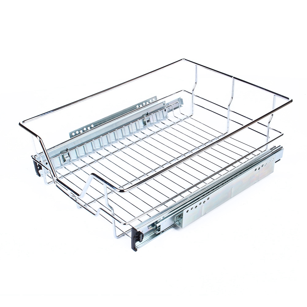 Kitchen Sliding Organizer,Pull Out Wire Storage Basket Drawer