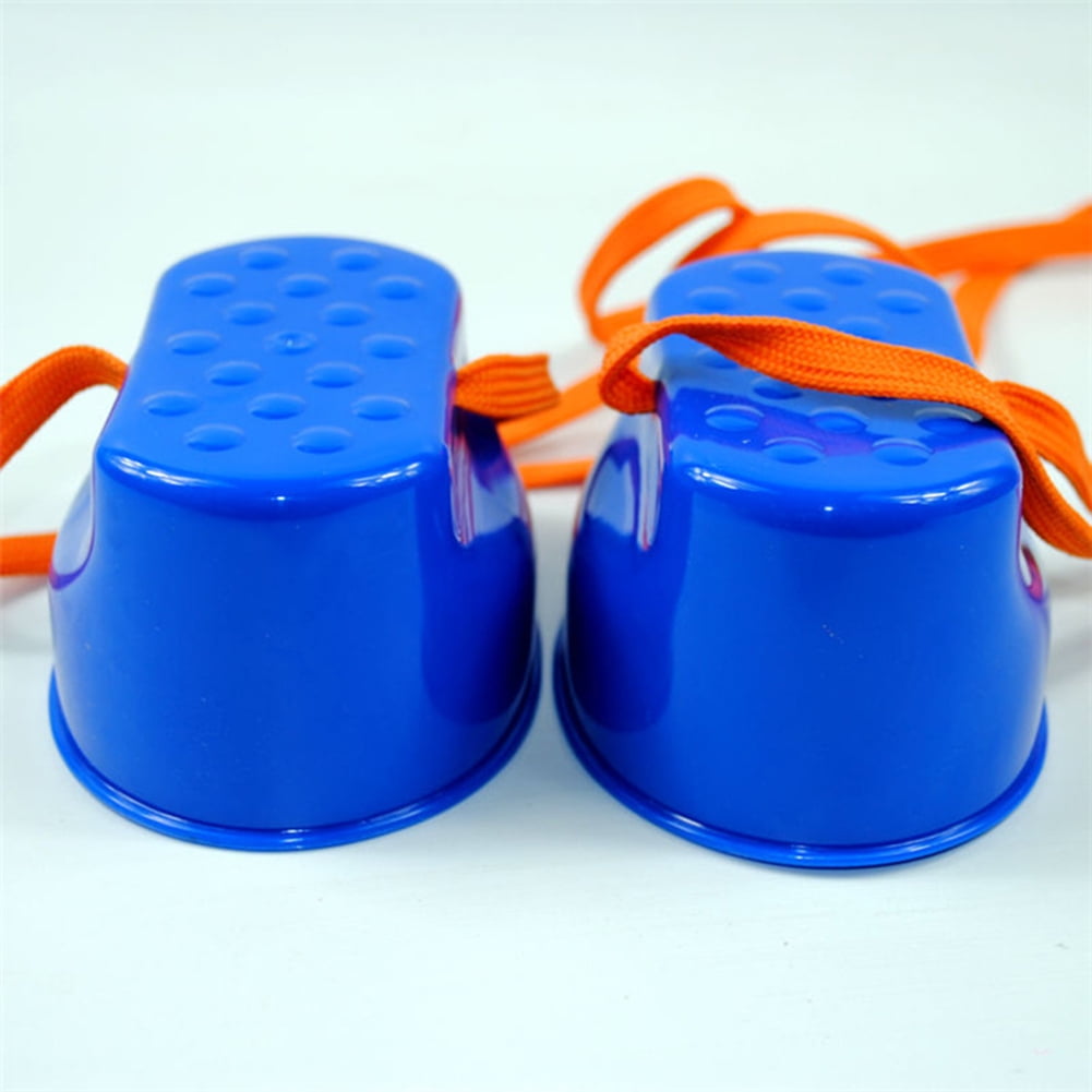 2Pairs Smiling Face Kids Jumping Stilt Walking Balance Cup Outdoor Sports To FJ 