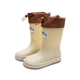 thumbnail image 1 of EHQJNJ Toddler Boys Shoes Wide Toe Kids Boys Girls Non Slip Rain Boots Child Shoes Unisex Children Boots Outdoor Boots Toddler Girl Shoes White, 1 of 8