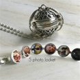 thumbnail image 3 of Multi-Layer Photo Locket Necklace Creative Openable Item Box Pendant Collar Jewelry Accessories Precious Gift (Wipe Black), 3 of 5