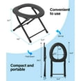 thumbnail image 2 of Wadeo Portable Toilets with 15 Disposable Toilet Bags, 2 of 7