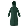 thumbnail image 3 of DDAPJ pyju Women's Long Puffer Coat Waterproof Warm Maxi Down Jacket Winter Hooded Parka Outerwear with Pockets Green XXL, 3 of 4