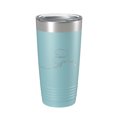 thumbnail image 1 of Alaska Tumbler Home State Travel Mug Insulated Laser Engraved Map Coffee Cup 20 oz Light Blue, 1 of 1