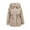 Khaki, variant on Women's Long Winter Puffer Coat Warm Thickened Lined Down Alternative Detachable Hooded Parka Jacket L Size Beige