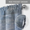 thumbnail image 6 of Bedliving Abstract Neutral Window Valance for Kitchen Bathroom Laundry Room, 54 x 18 Inch Rod Pocket Short Curtain, 1 Panel, 6 of 9