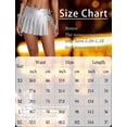 thumbnail image 7 of Aivtalk Women's Faux Leather Pleated Mini Skirt Built in Panties Split Side Y2K A Line Micro Skirts Low Rise Metallic Shiny Outfits Rave Party Clubwear Silver S, 7 of 7