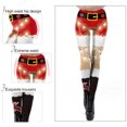 thumbnail image 5 of Aoochasliy Womens Pants Clearance Girls Sexy Christmas Leggings Skinny Jingle Bell Printed High Waist Stretchy Tights Trouser Yoga Pants, 5 of 9