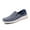 Blue, variant on MAWCLOS Mens Sneakers Slip On Flats Walking Breathable Loafers Round Toe Work Casual Shoes Beige 10.5