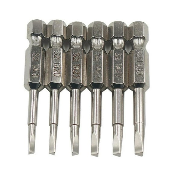 6Pc Magnetic Triangle Security Screwdriver Bits Alloy Steel 1/4 Inch Hex Shank