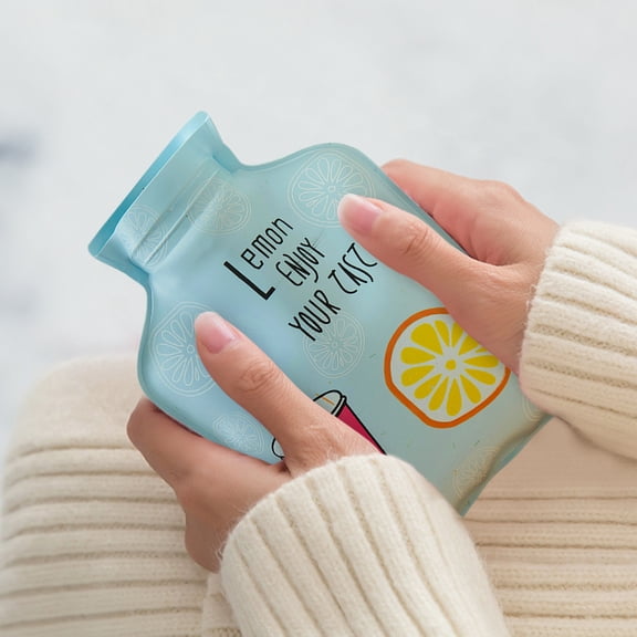 Mini Hot Water Bottle Bag/Hand Warmer,Light and Handy,Small Heat Up and Refreezable Cold Pack,Korea Style Cute Therapy Heating Pad Warming Pain Relief,Random Pattern