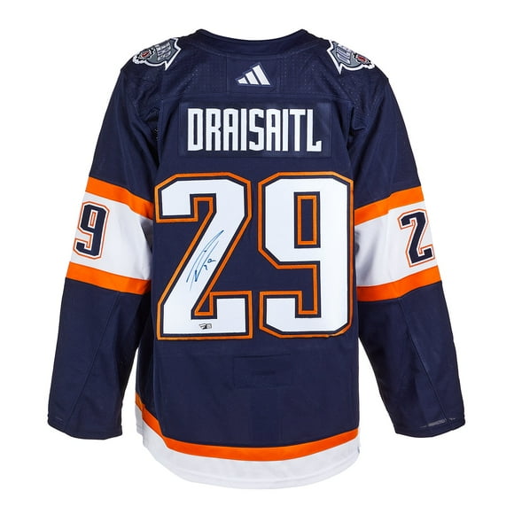 Leon Draisaitl Chandail de Hockey Authentique Edmonton Revers Throwback 2.0 Signé