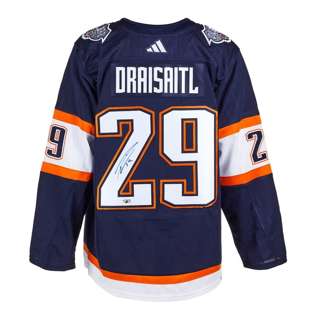 Leon Draisaitl Signed Edmonton Reverse Throwback 2.0 Authentic Hockey Jersey