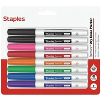 Staples Remarx Dry Erase Marker Ultra Fine Tip Assorted 8/Pack (ST62958)