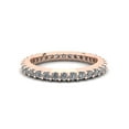 thumbnail image 2 of Natural .90Ct Round Cut Brilliant Diamond Stackable Women's Anniversary Wedding Eternity Band Ring Solid 14k Rose Gold G SI1, 2 of 3
