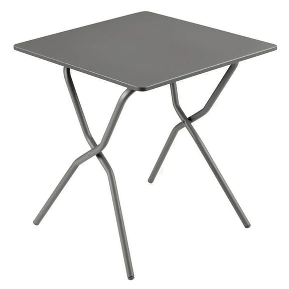 Lafuma Balcony II Colorblock Steel Square Folding Outdoor Table, Titanium