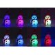 thumbnail image 4 of Paquete de 5 luces de noche navideñas, luces LED multicolores con forma de muñeco de nieve y sombrero, 4 of 5