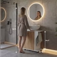 thumbnail image 7 of Phillips Under Sink Cabinet, Double Door Storage with Open Back for Pipes, Wide Unit, Freestanding Cabinet, 7 of 7