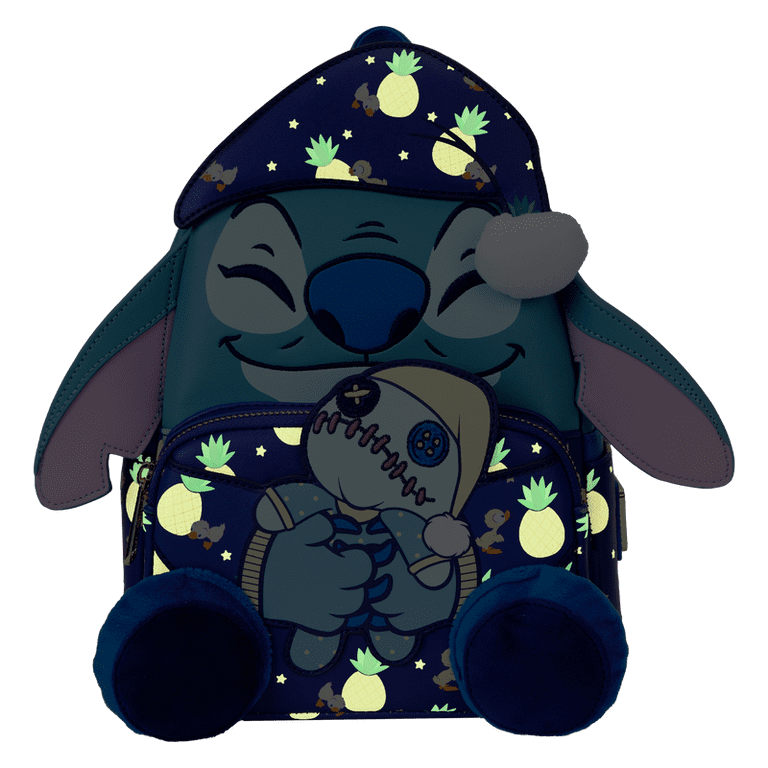 Loungefly SDCC Bedtime Stitch Glow Mini Backpack - Walmart.com display picture 1