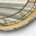 thumbnail image 3 of Designart 'watercolor colorfields II' Metal Wall Clock, 3 of 3