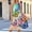 Pink, variant on QUNYINEY Summer Sundresses for Women Casual Beach Butterfly Sleeveless Tank Dresses Crew Neck Loose Fit Pleated Midi Dresses