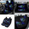 thumbnail image 2 of Renewold Mushroom Galaxy 15 PCS Car Seat Covers Set for Men Women, Soft Seat Protector Steering Wheel Cover Seat Belt Pads Trash Bin Sunglasses Pocket Rear View Mirror Protector Coasters Key Chain, 2 of 7
