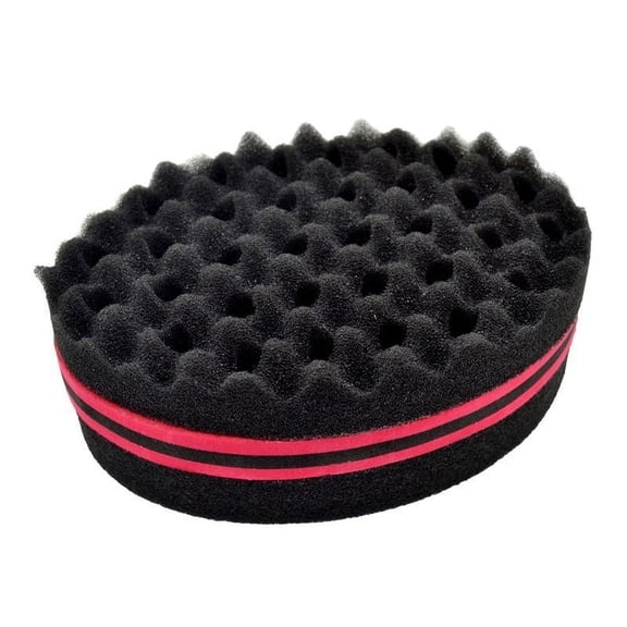 BPPEG Curly Hair BrushSponge for Afro Curls and DreadlocksScalp Massager GrowthBlack