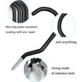thumbnail image 2 of Yimei Black Heavy Duty Bike Storage Hooks, 6PCS, 2 of 5