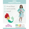 thumbnail image 3 of Disney Princess Ariel Toddler Girls French Terry Dress Toddler to Big Kid, 3 of 5